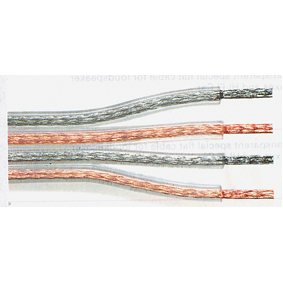 Højttalerkabel 4 x 1,5mm², transperant
