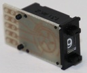 Fingerhjulsomskifter BCD 0-9, SORT, 1 stk.