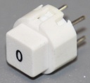 Tryktast med påskrift "0"