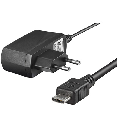 Oplader for Nokia 6500, 7900, 8600 og Motorola V8, micro usb