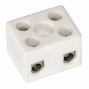 Porcelæns-klemrække 2-polet 2,5 mm² 450VAC