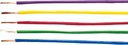 Wire Stranded H05V-K 1,0mm² Rød