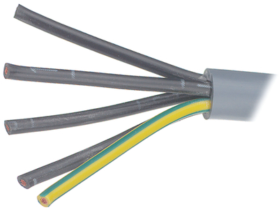 Styrekabel 5x0,75mm², grå