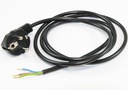 Schuko Netledning 3x0,75mm. 1,5m. Sort Bulk