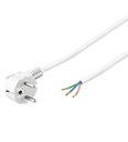 Schuko Netledning 3x1,5mm. 2m. White