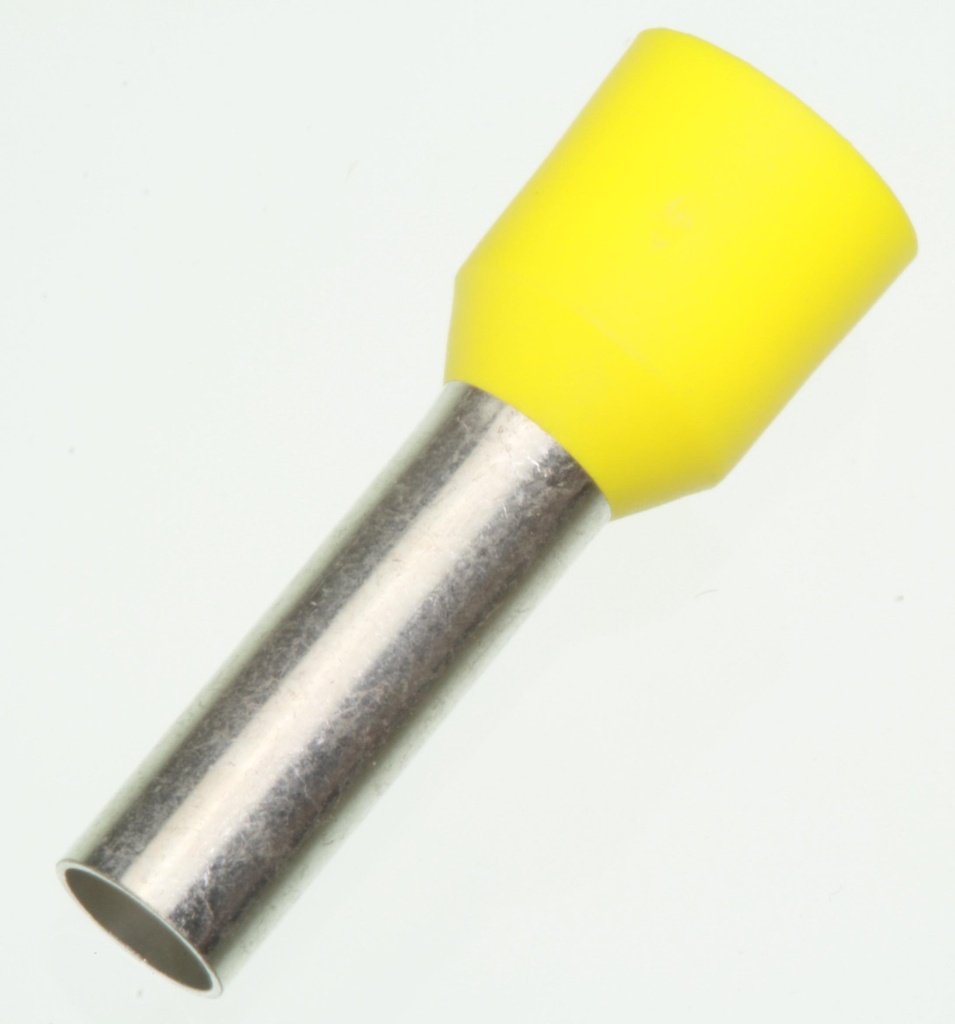 Terminalrør for 6,00mm² Gul