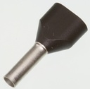 Terminalrør for 2x1,50mm² Sort
