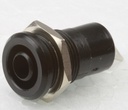Safety socket ø 4 mm black CAT III