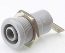Safety socket ø 4 mm Grey CAT III