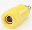 Banan - Bøsning (Chassis) 4mm Gul