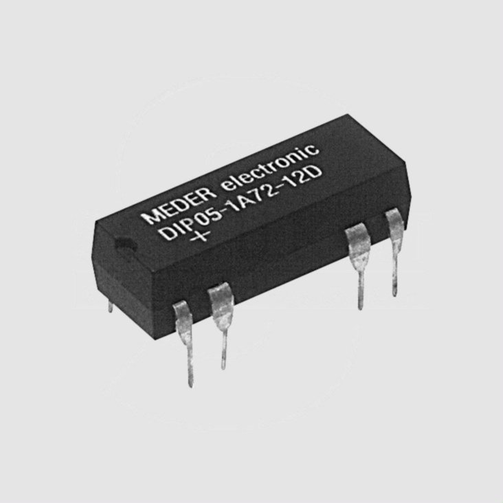 Reed Relay SPST 5V 500R Diode DIP05-1A72-12D