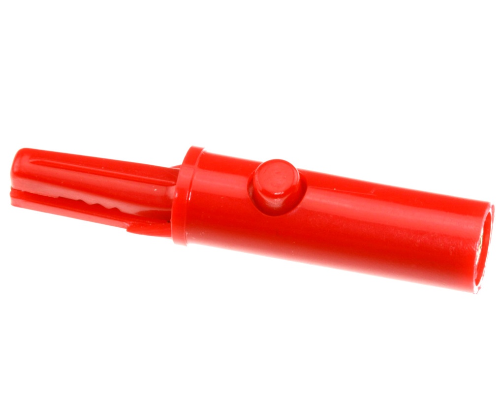 Crocodile Clip Insulated Red/Rød