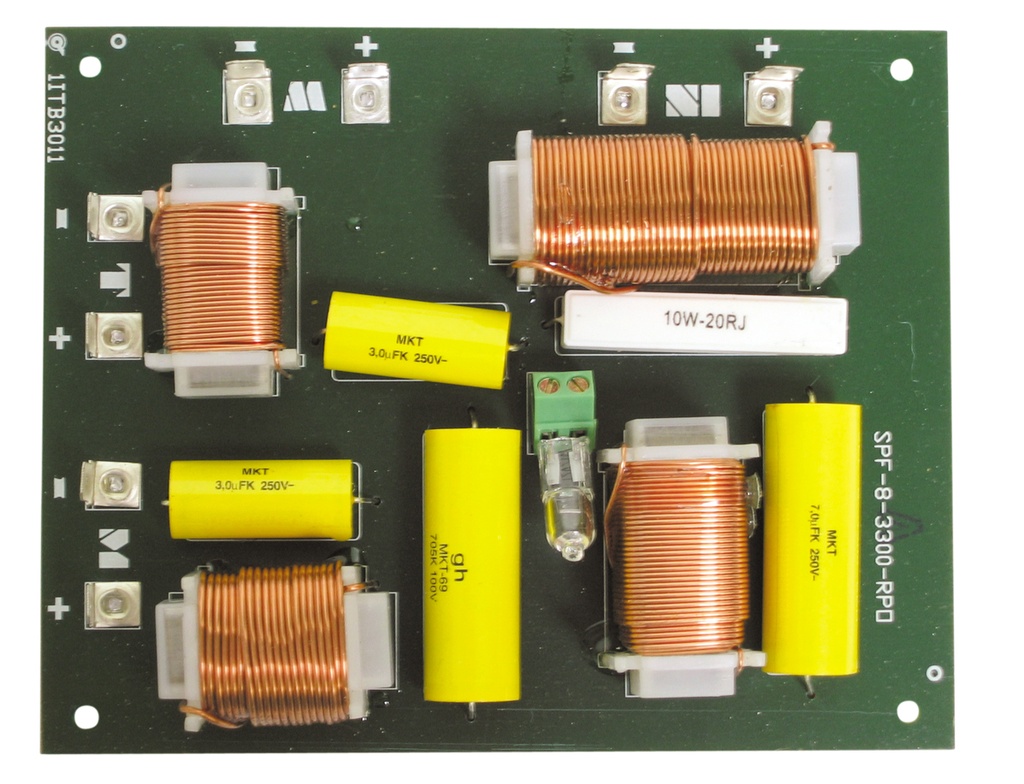 Delefilter 3-vejs 400W 8R