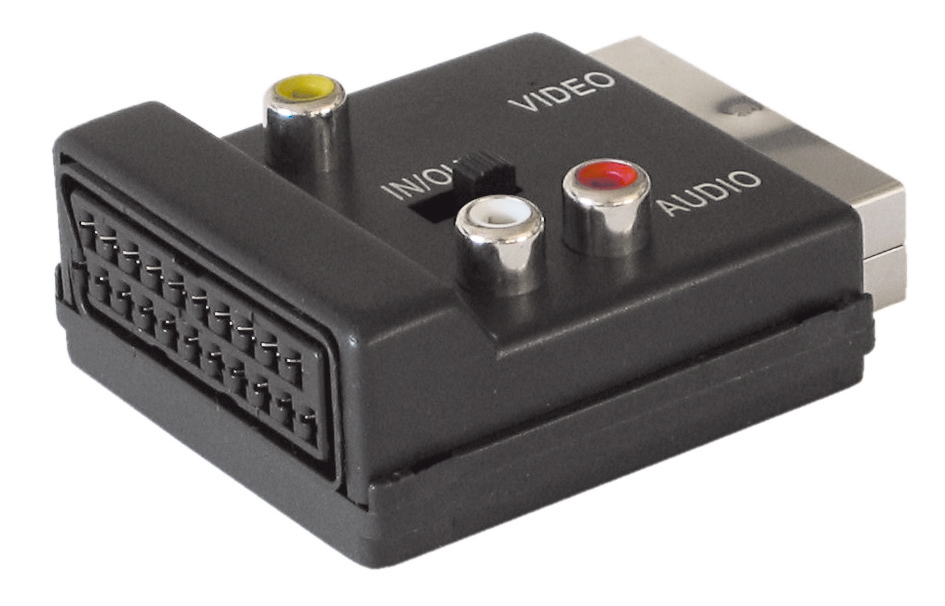 Scartadapter stabelbar IN/OUT 3xphono