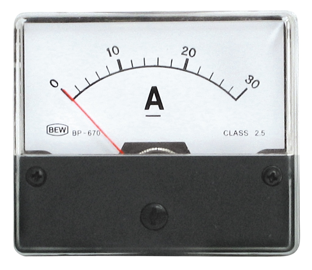 Analog måleinstrument 0-30A DC BP-670