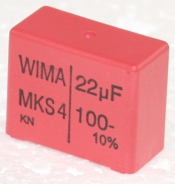MKT Capacitor 22uF 100V 10% P27,5