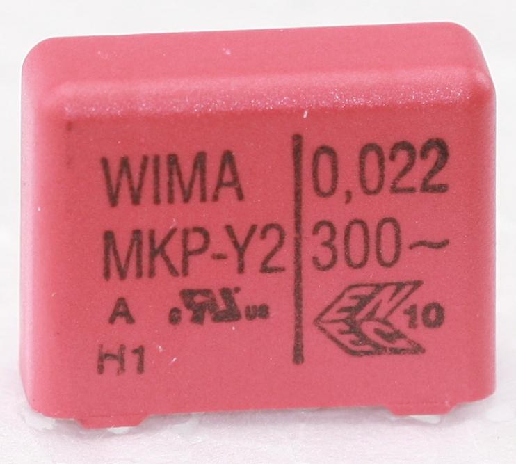 MKP Capacitor Y2 22nF 300V P15