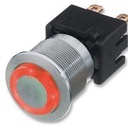 Metal Switch SPDT 250V 3A Red Ring Momentan MSM19SR-RT