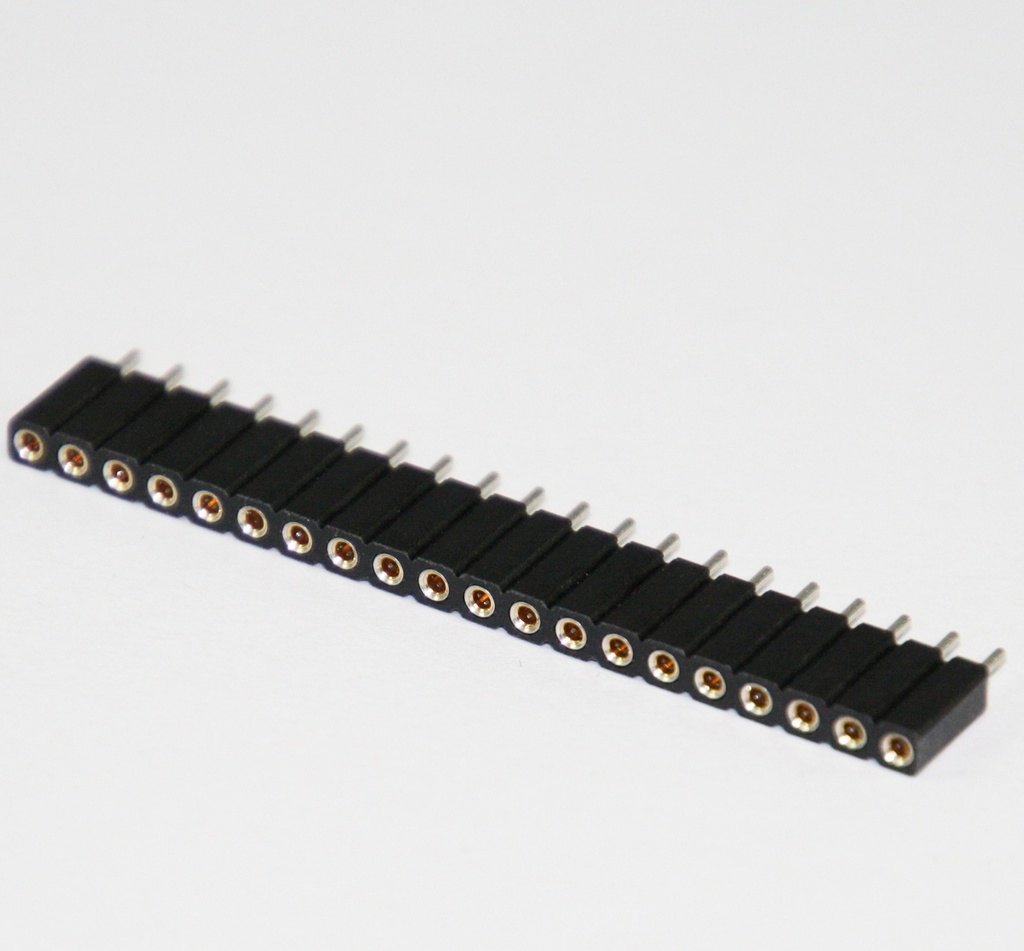 Prec.Female Header 1R Straight 20-Pole