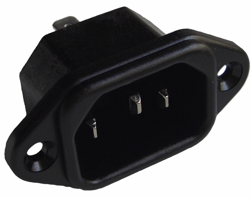 IEC C14 Power Connector Spacing=36mm 4,8mm