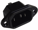 IEC C14 Power Connector Spacing=36mm 4,8mm
