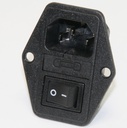 IEC C14 Power Connector Switch, 1xFuseholder