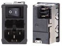 IEC C14 Plug KM Fuse Line Switch EMC
