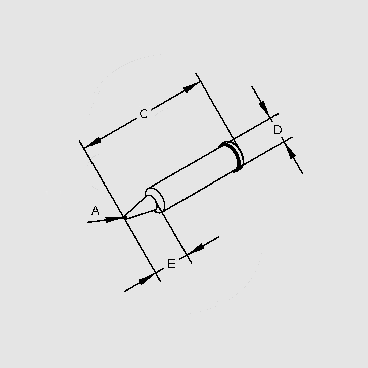 Soldering Tip Pencil Point 0,2mm