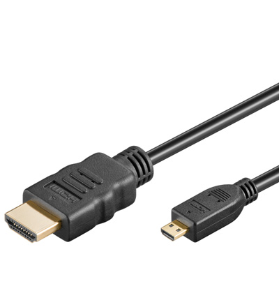 Micro HDMI til HDMI, 4K/30Hz, 5m