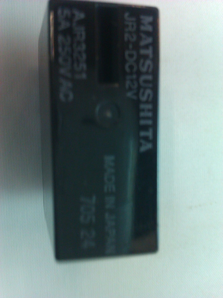 RELAY 12VDC 5A 250VAC 2 x skifte