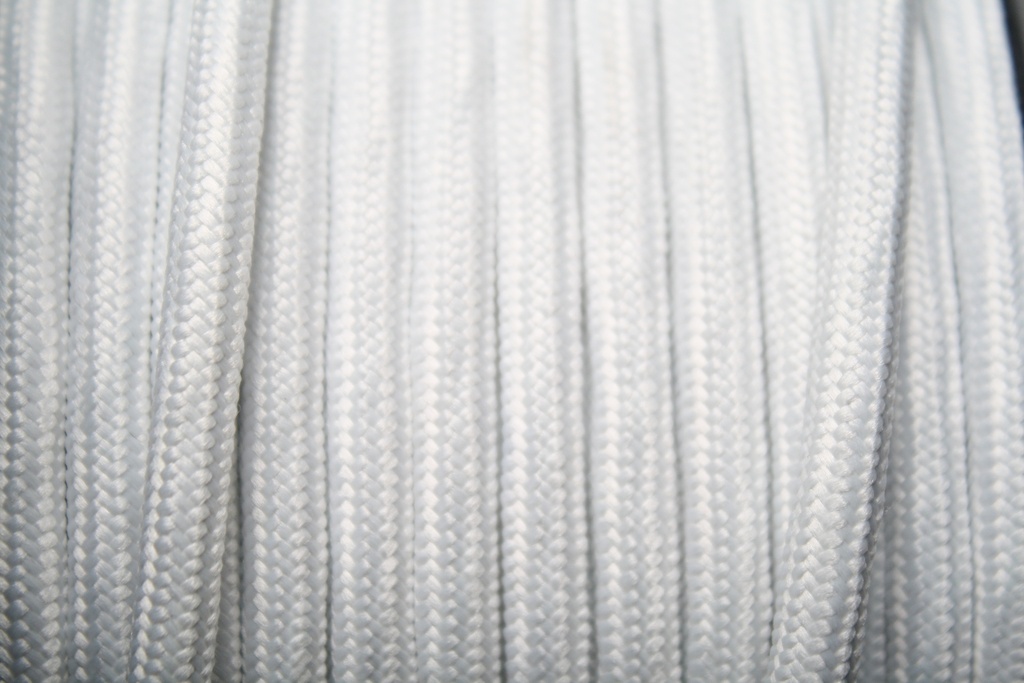 Stofledning - 2 x 0,75mm², Hvid (metervare)