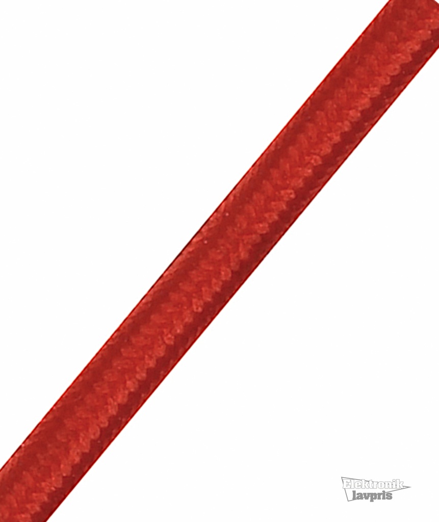 Stofledning, 2 x 0,75mm², rød