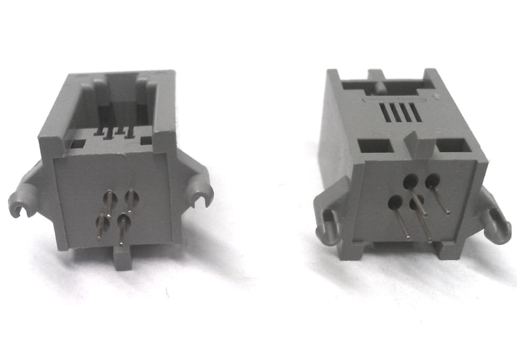 Modular-Jack Print 90° 4/4-Pole