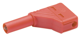 Sikkerhedsbanan stik 4mm  RØD