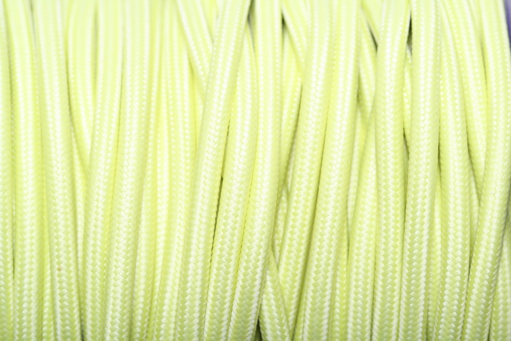 Stofledning - 2 x 0,75mm2, Gul