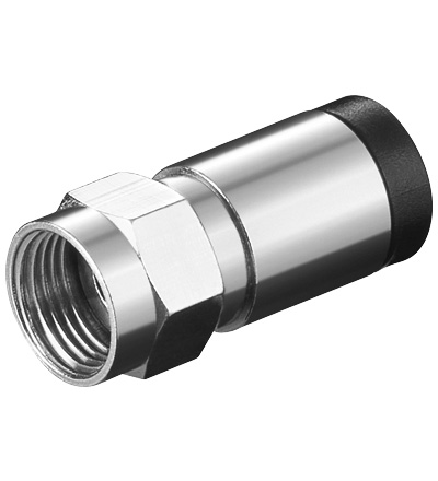 F-stik "Crimp" For Kabel ø7mm