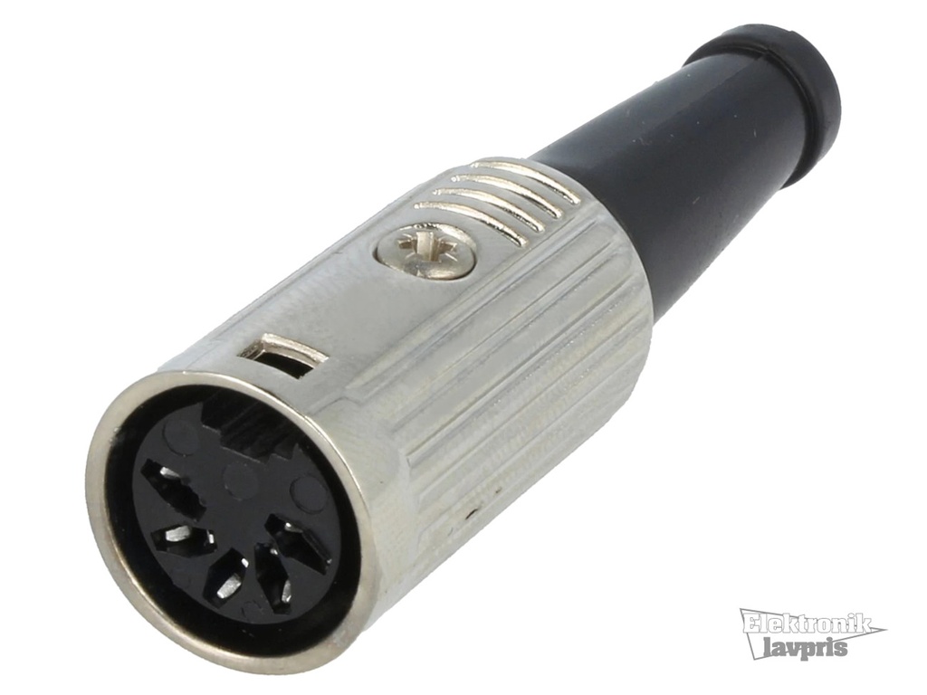 DIN Hun 5-Pol 180° Metal