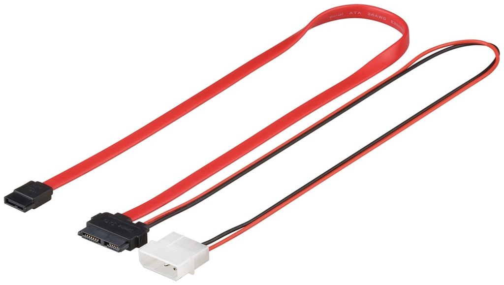 HDD MicroSATA + power, 0,3m