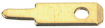 Flat Tab 2,8x0,5 Messing