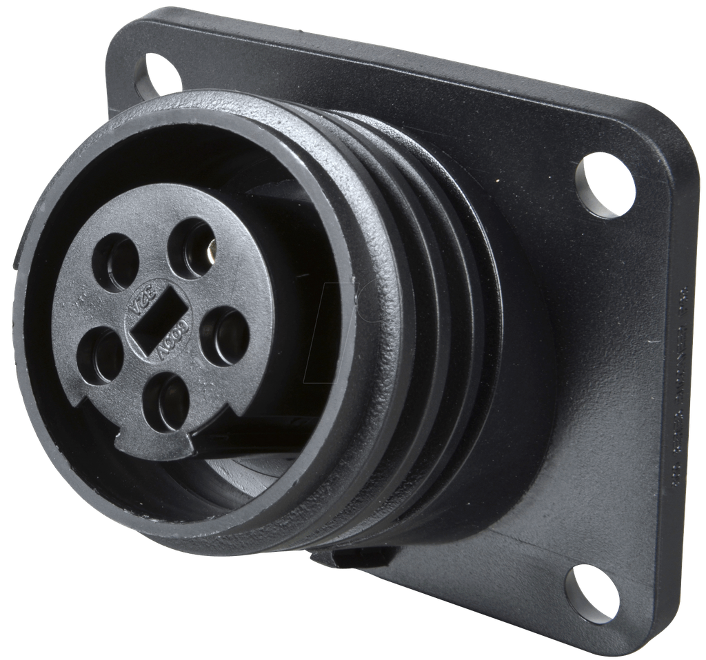 Flange Mounting Connector Female 5-Pole