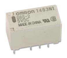 OMRON - RELAY, 2xskifte 5VDC