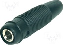 Bananbøsning 4mm. HUN Sort