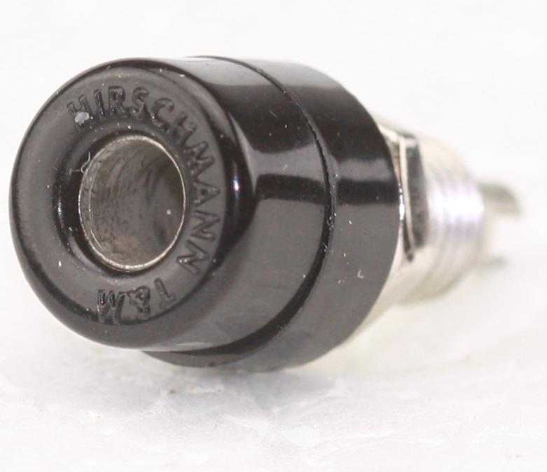 Banan Bøsning (Chassis) 4mm Sort