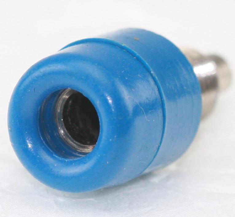 Banan Bøsning (Chassis) 4mm Blå