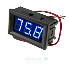 Panel voltmeter, DC 4-30V - BLÅ