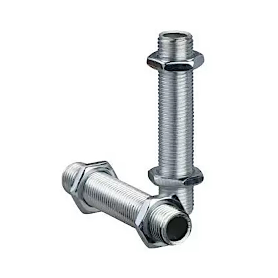 Nippelrør M10 x 50 mm. 2-Pak