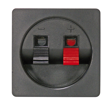 Højttalerterminal 2pol 56 x 56 mm