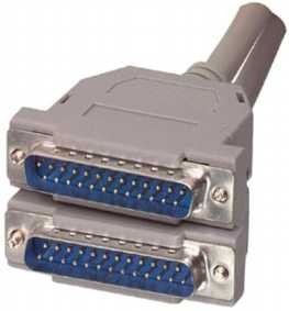 DSUB25 Han/Han, fuldmonteret, 1,8m