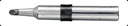 AT-Spids rund 3,0mm Chrom