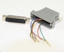 Jumperbox RJ45 (8P8C) hun - DSUB 25 han